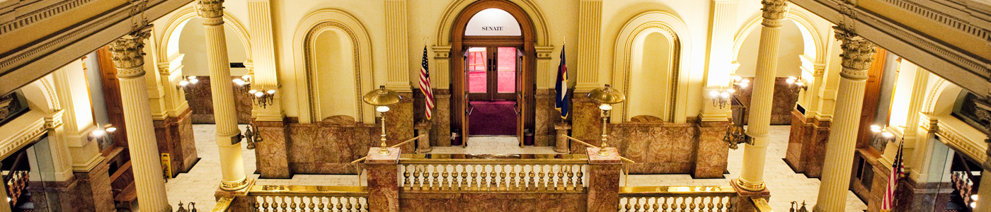 Interior view of a courthouse