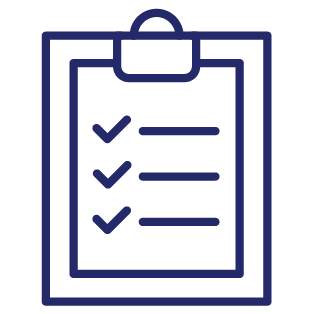 A checklist on a clipboard